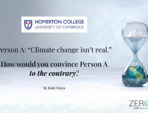 Article: Person A: “Climate Change isn’t real.” How would you convince Person A to the contrary?